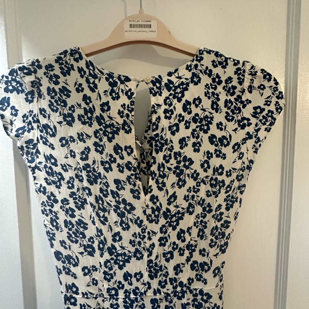Reformation White and Blue Floral Maxi Dress - Picture 6 of 9